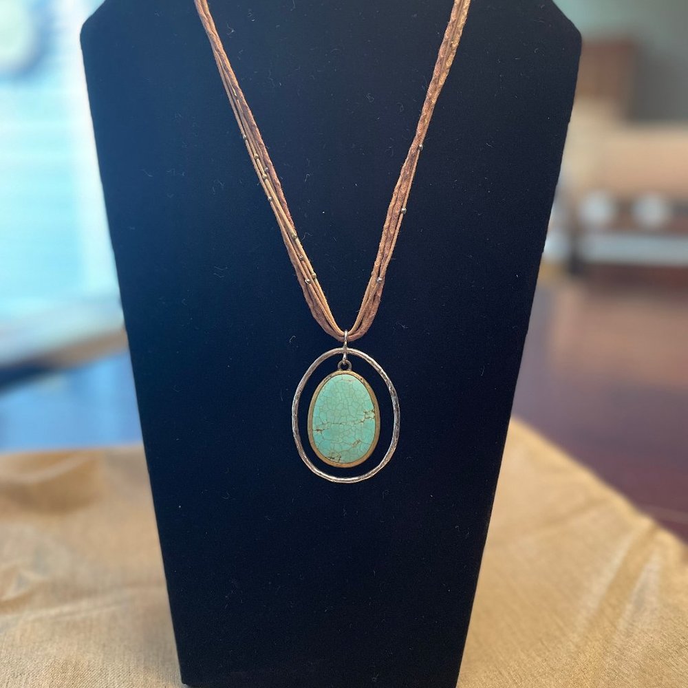 Silpada N1804 Sterling Silver, Turquoise, Multi strand Necklace